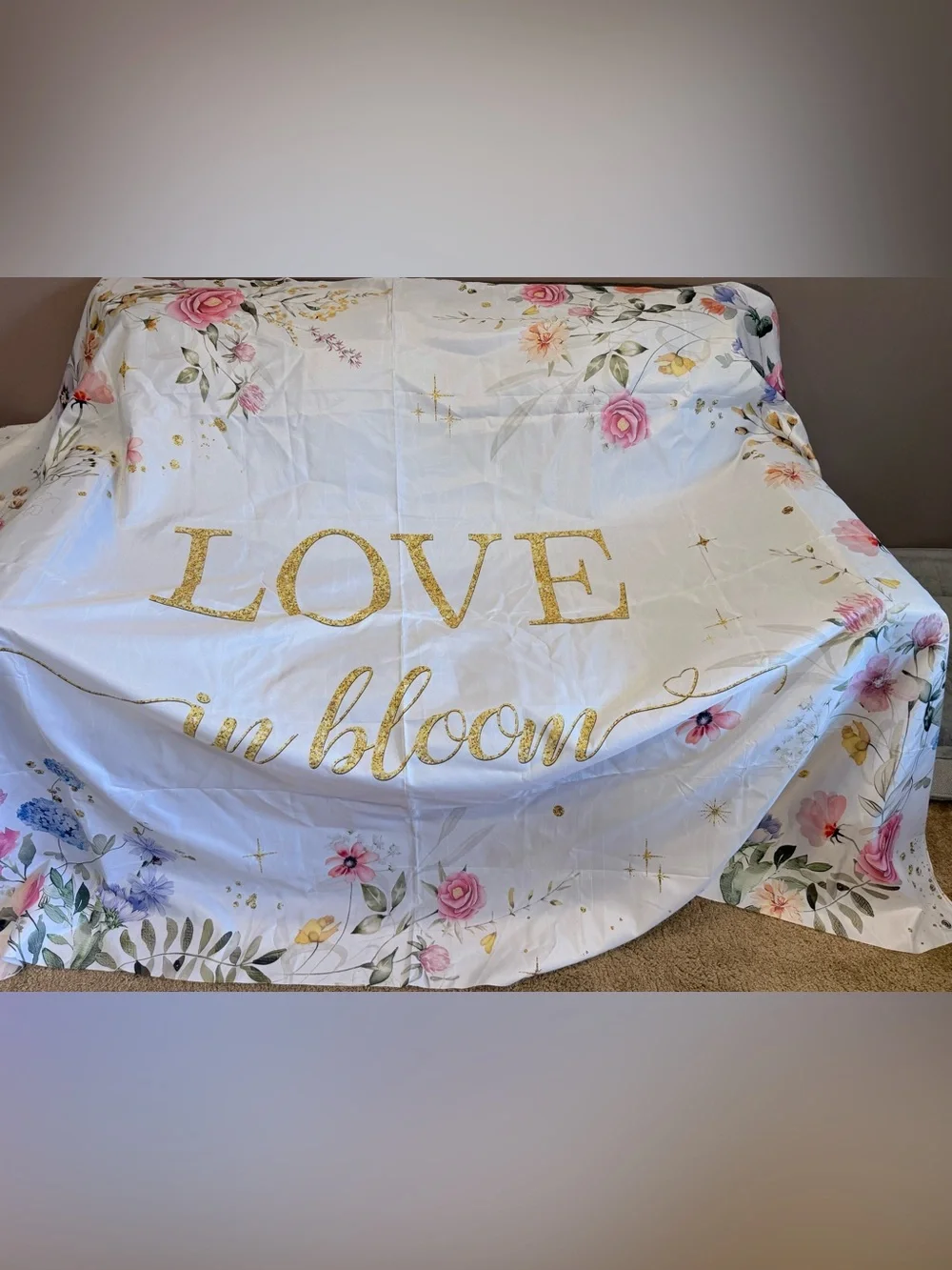 1. Bride to Be Wildflower Backdrop- & 1. Love In Bloom Backdrop/Banner